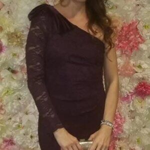 Formal Lace Dress with Velvet Bow